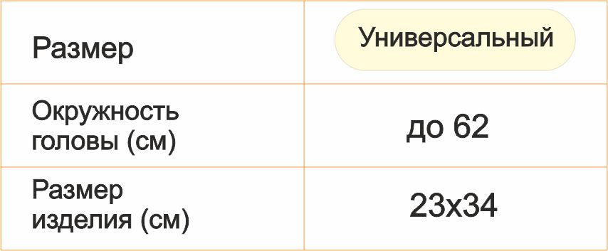 рус Банный колпак для текста